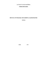 Research Papers 'Privāta un publiska testamenta salīdzinājums', 1.