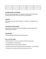 Practice Reports 'Universal template for internship report', 2.