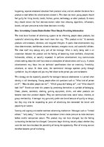 Essays 'The influence of advertising on young people', 2.