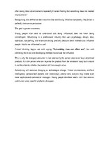 Essays 'The influence of advertising on young people', 13.