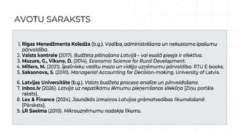 Presentations 'Budžeta un peļņas pieauguma savstarpējā saistība', 14.