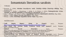 Presentations 'Dislālija - artikulācijas traucējumi perifērajā runas aparātā', 32.