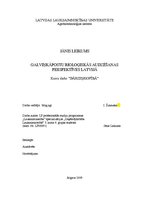 Research Papers 'Galviņkāpostu bioloģiskās audzēšanas perspektīvas Latvijā', 2.