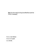 Research Papers 'How Has the Work in Iraq Benefited/Harmed the USA’s Economy', 1.