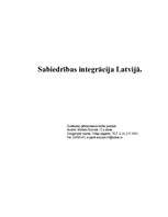 Research Papers 'Sabiedrības integrācija Latvijā', 1.