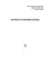 Research Papers 'Protēzes un biomehatronika', 1.