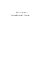 Research Papers 'Leonardo da Vinči - mākslas darbos, dzīvē un literatūrā', 1.