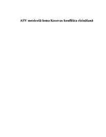 Research Papers 'Amerikas Savienoto Valstu noteicošā loma Kosovas konflikta risināšanā', 1.