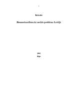 Research Papers 'Homoseksuālisms kā sociāla problēma Latvijā', 1.