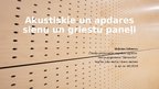 Presentations 'Akustiskie un apdares sienu un griestu paneļi', 1.