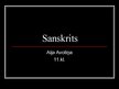 Presentations 'Sanskrits', 1.