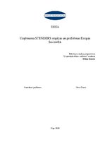 Essays 'Uzņēmuma "Stenders" iespējas un problēmas Eiropas Savienībā', 1.