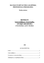 Research Papers 'Lietu iedalījums. Lietu kopība', 1.