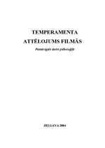 Research Papers 'Temperamenta attēlojums filmās', 1.
