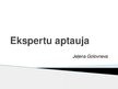 Presentations 'Eksperta aptauja', 1.
