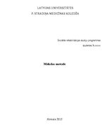 Summaries, Notes 'Mākslas terapijas metode', 1.