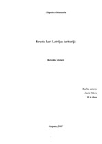 Research Papers 'Krusta kari Latvijas teritorijā', 1.