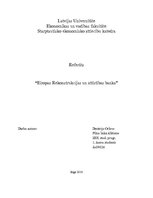 Research Papers 'Eiropas Rekonstrukcijas un attīstības banka', 1.