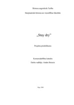 Business Plans 'Projekta priekšlikums "Stay dry"', 1.