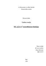Research Papers 'SIA „K.A.T.” menedžmenta funkcijas', 1.