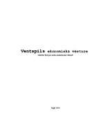 Research Papers 'Ventspils ekonomiskā vēsture', 1.