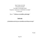 Research Papers 'Darbinieku motivācija un saturiskās motivēšanas teorijas', 1.