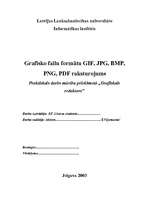 Research Papers 'Grafisko failu formātu GIF, JPG, BMP, PNG, PDF raksturojums', 1.