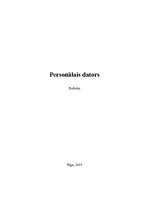 Research Papers 'Personālais dators', 1.