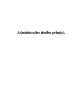 Research Papers 'Administrativo tiesību principi', 1.