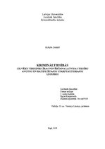 Research Papers 'Cilvēku tirdzniecības novēršana Ltvijas tiesību avotos un ratificētajos starptau', 1.