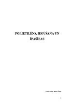 Research Papers 'Polietilēns, iegūšana un īpašības', 1.