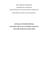 Research Papers 'Autotransporta līdzekļu klasifikācija, statistikas izmantošana, tehniski ekonomi', 1.