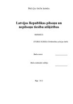 Research Papers 'Latvijas Republikas pilsoņu un nepilsoņu tiesību atšķirības', 1.