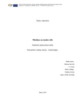 Research Papers 'Mūzikas un modes stili', 1.