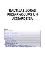 Research Papers 'Baltijas jūras piesārņojums un aizsardzība', 1.