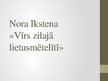 Presentations 'Romāna "Vīrs zilajā lietusmētelītī" kopsavilkums', 1.