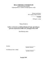 Research Papers 'Laika un izmaksu problēmrisinājumi kuģu aģentēšanas procesā uzņēmumā LSEZ a/s "L', 1.