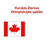 Presentations 'Kanāda Ziemas Olimpiskajās spēlēs', 1.