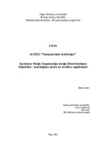 Essays 'Apvienoto Nāciju Organizācijas misija Dienvidsudānas Republikā – izaicinājums mi', 1.