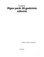 Research Papers 'Rīgas parki 20.gadsimta sākumā', 1.