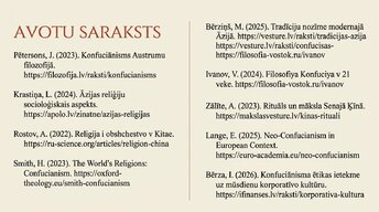 Presentations 'Konfūcianisms', 24.