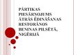 Presentations 'Pārtikas piesārņojums ātrās ēdināšanas restorānos Nigērijā', 1.