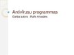 Presentations 'Antivīusu programmas', 1.
