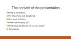 Presentations 'JavaScript', 2.