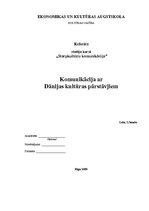 Research Papers 'Komunikācija ar Dānijas kultūras pārstāvjiem', 1.