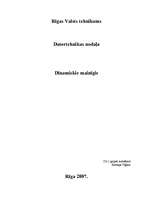 Research Papers 'Dinamiskie mainīgie', 1.