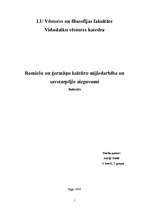 Research Papers 'Romiešu un ģermāņu kultūru mijiedarbība un savstarpējie aizguvumi', 1.