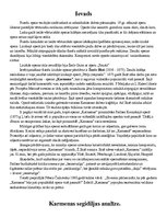 Summaries, Notes 'Vokālās interpretācijas analīze - Žorža Bizē opera "Karmena"', 2.