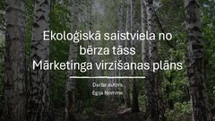 Presentations 'Ekoloģiskā saistviela no bērza tāss', 1.