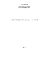 Research Papers 'Dzimumu diskriminācija Latvijas darba tirgū', 1.